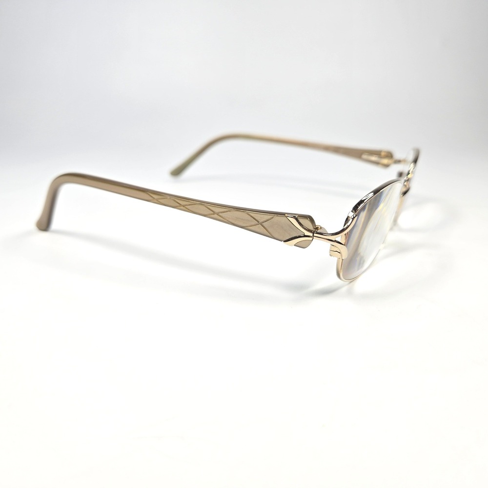 Zyloware Sophia Loren Eyeglasses‎ M169 Gold Tan Oval Metal Frames 50-17-140 - Picture 3 of 14